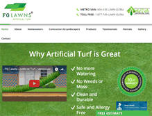 Tablet Screenshot of fg-lawns.com